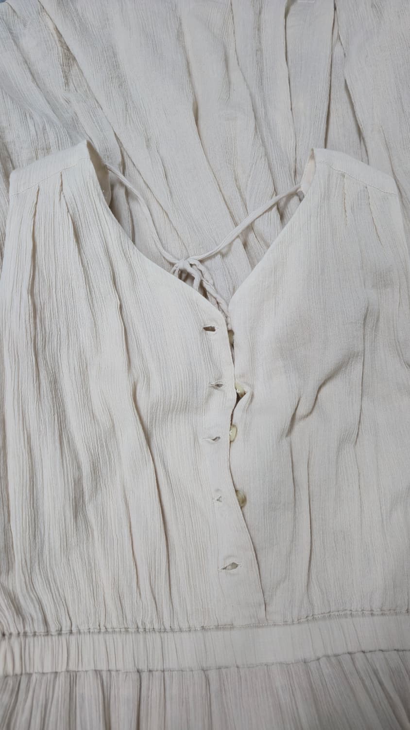 아줄 바이 마우지 인디아 코튼 캉캉 롱 원피스 S 아이보리 뷔스티에 상품이미지5