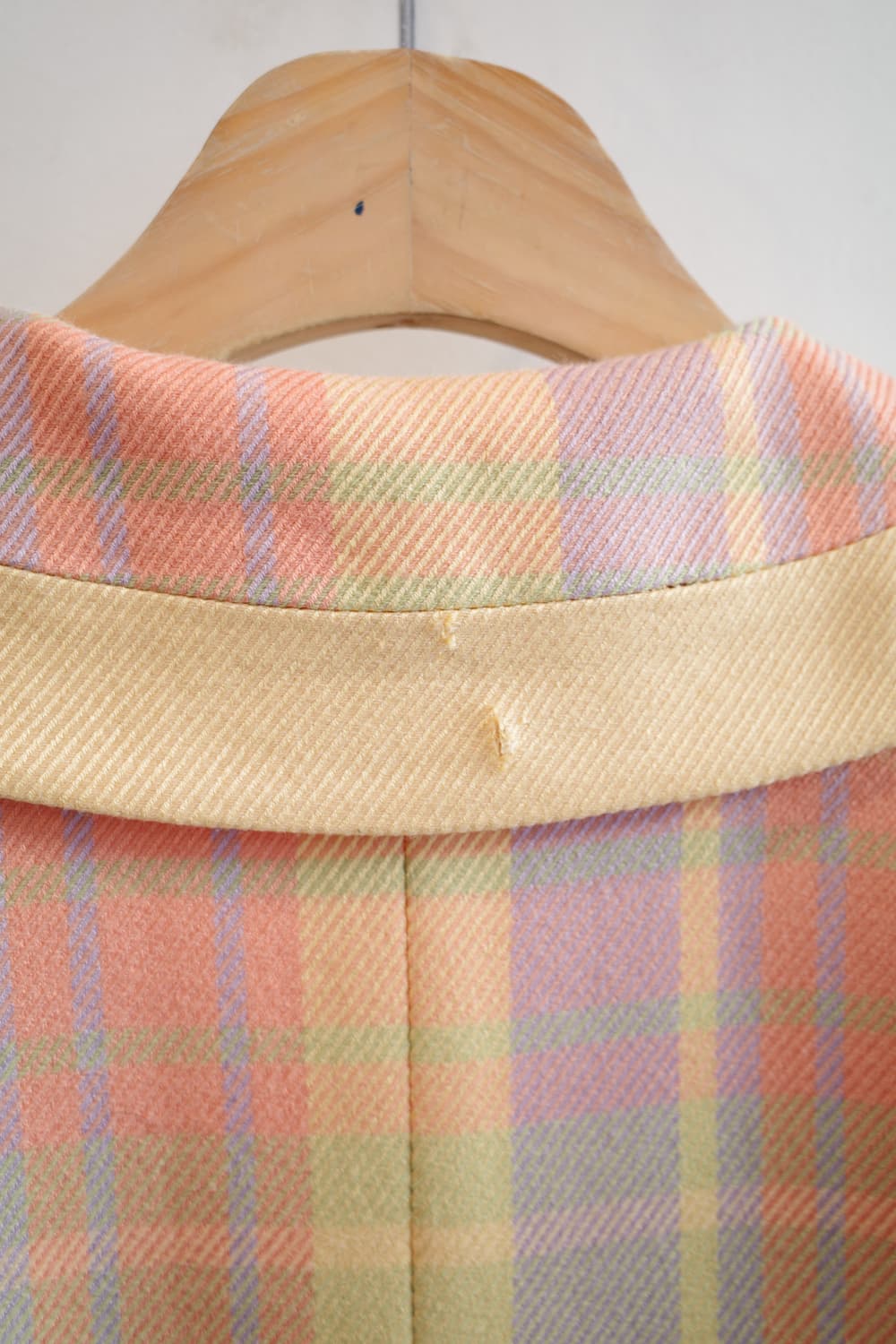 90s Courreges 쿠레쥬 울 체크 자켓  상품이미지8