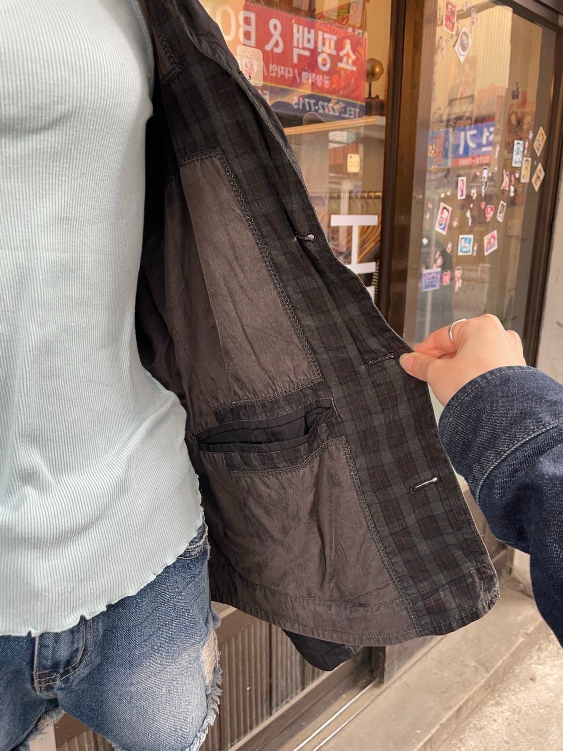 체크 스트링 필드자켓 [무배] 상품이미지9