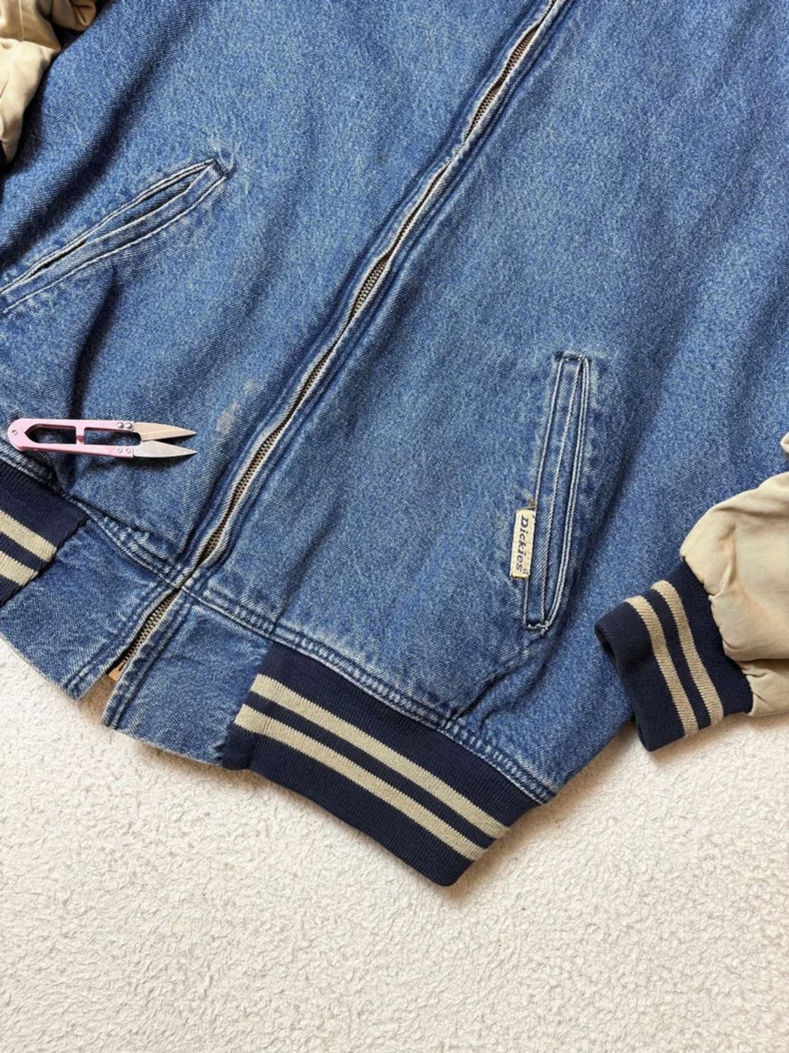 디키즈 90's Og 누빔 데님 바시티 워크 자켓 PN6538 상품이미지5