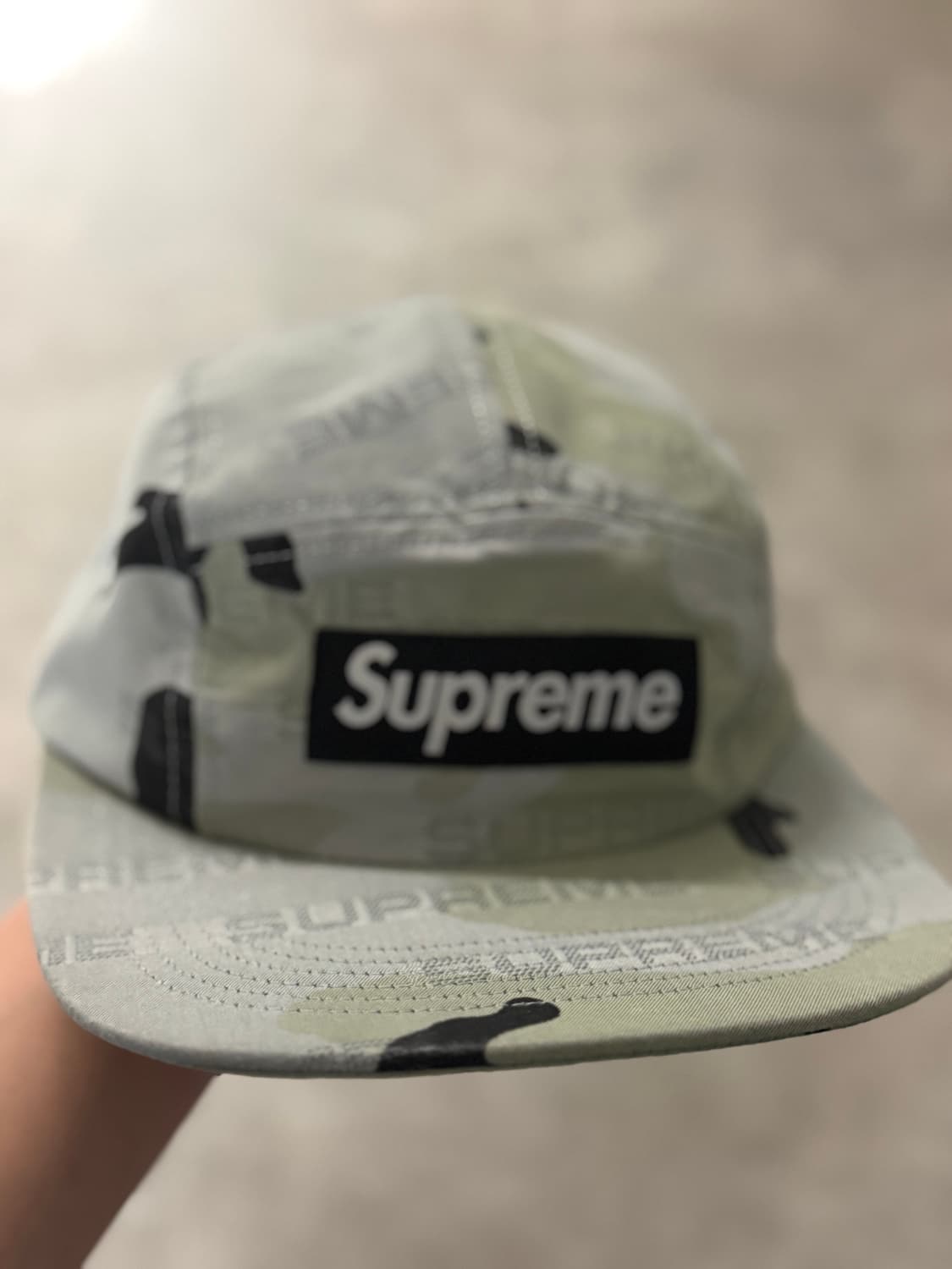 (거의새거)24FW 슈프림 리플렉티브 자카드 캠프캡 상품이미지3