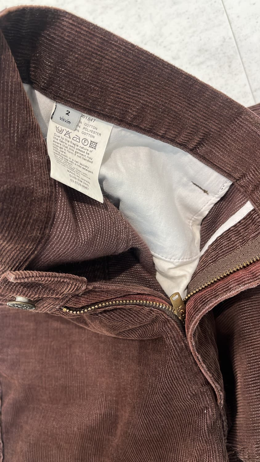 [2] 비즈빔 브라운 코듀로이 팬츠 상품이미지2