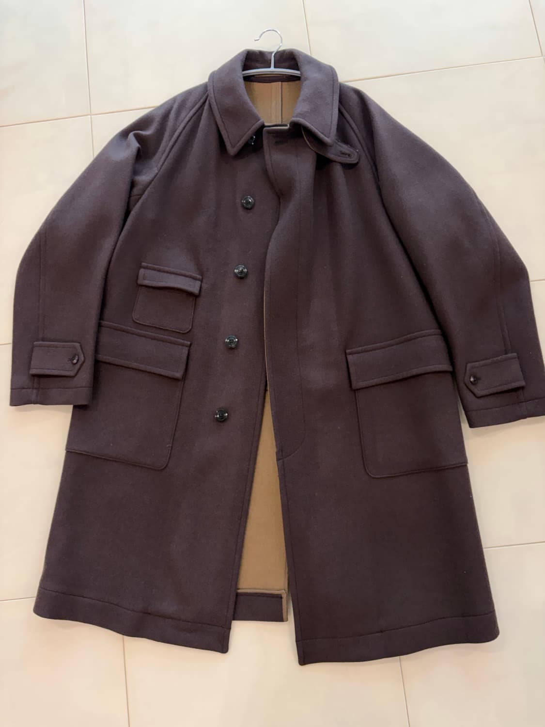 캡틴선샤인 트래블러 브라운 발마칸 코트 40(105) 상품이미지2