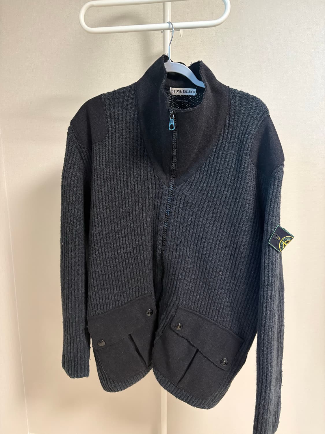 스톤아일랜드 빈티지 니트집업 상품이미지1