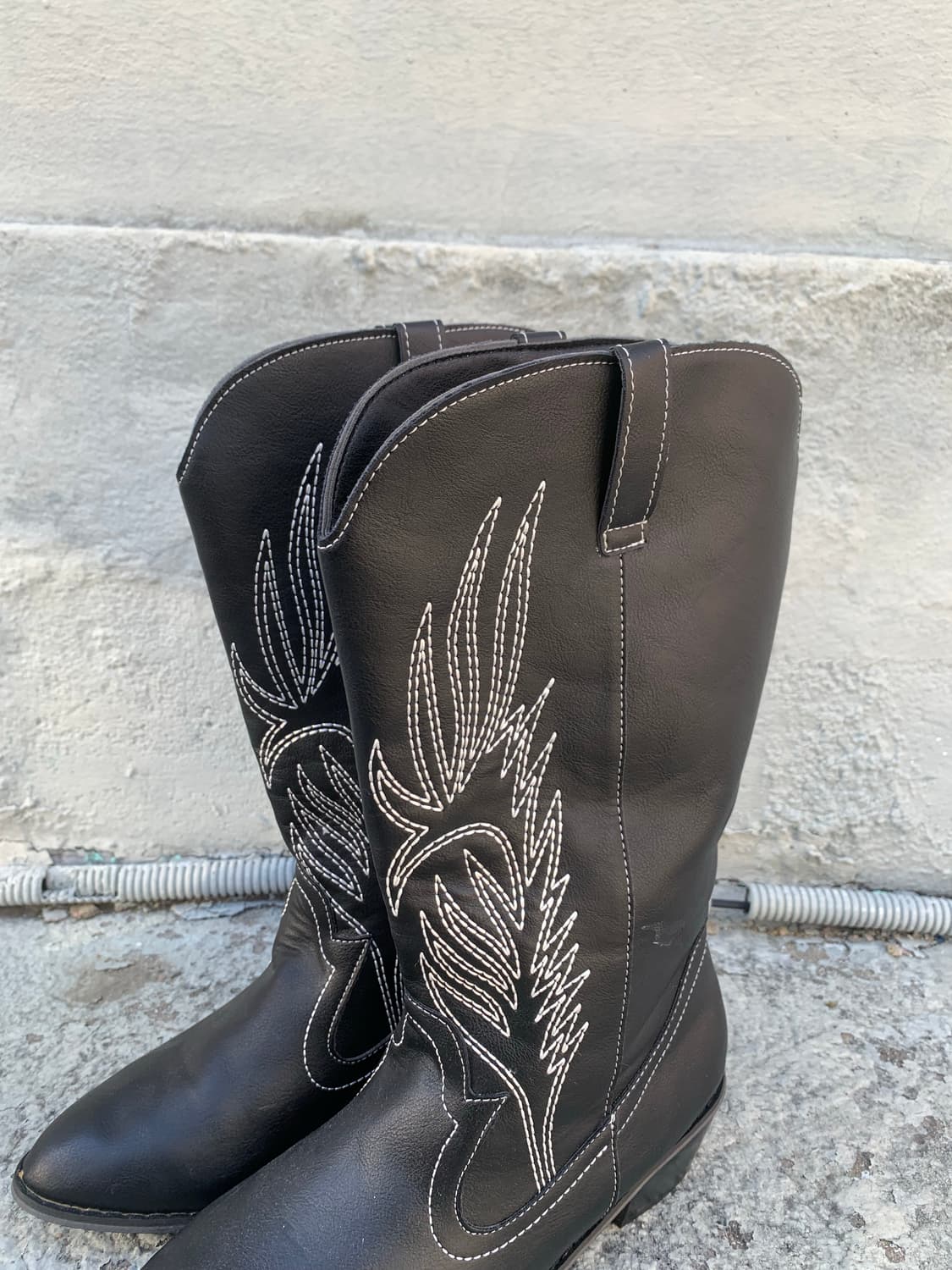 JPN vtg 웨스턴 블랙 부츠 상품이미지6