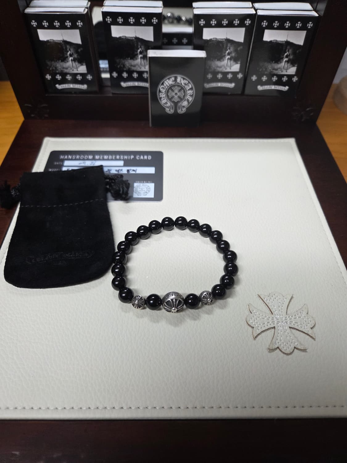 크롬하츠  오닉스3 비즈 팔찌 상품이미지1