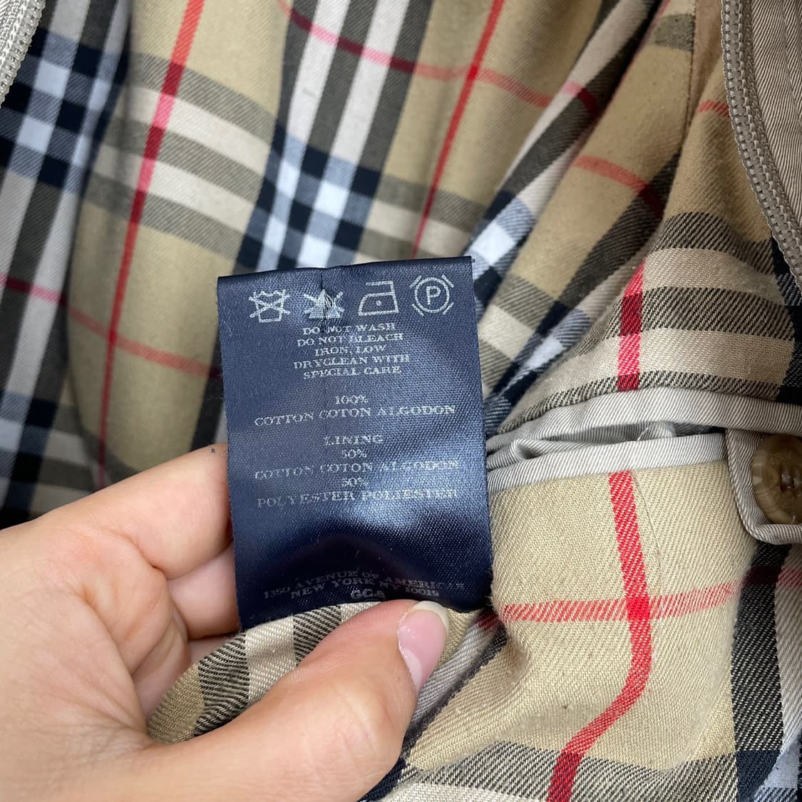 버버리 Burberry  베이지 노바체크 안감 블루종 자켓 M 상품이미지4