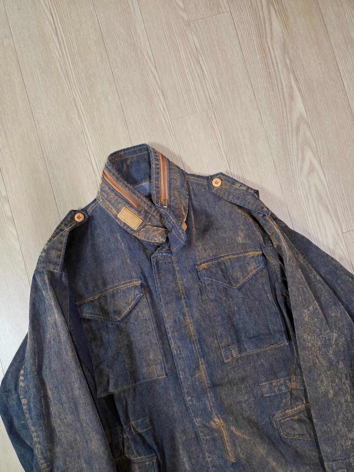 U.S NAVAL 러기드 워싱 필드 재킷 상품이미지4