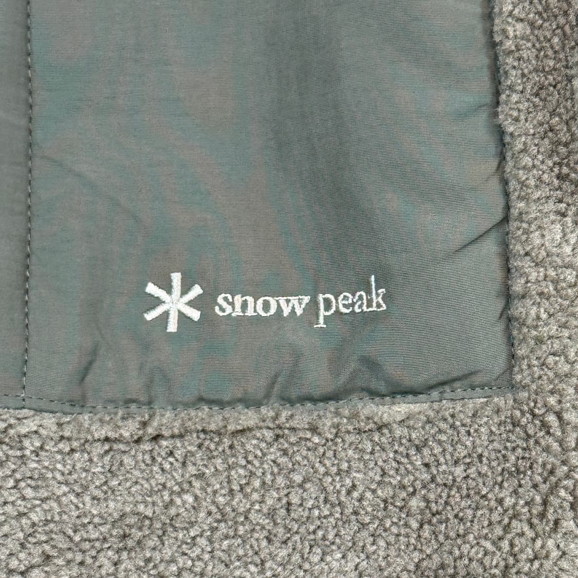 M) 스노우피크 플리스 자켓 올리브 그린 상품이미지4