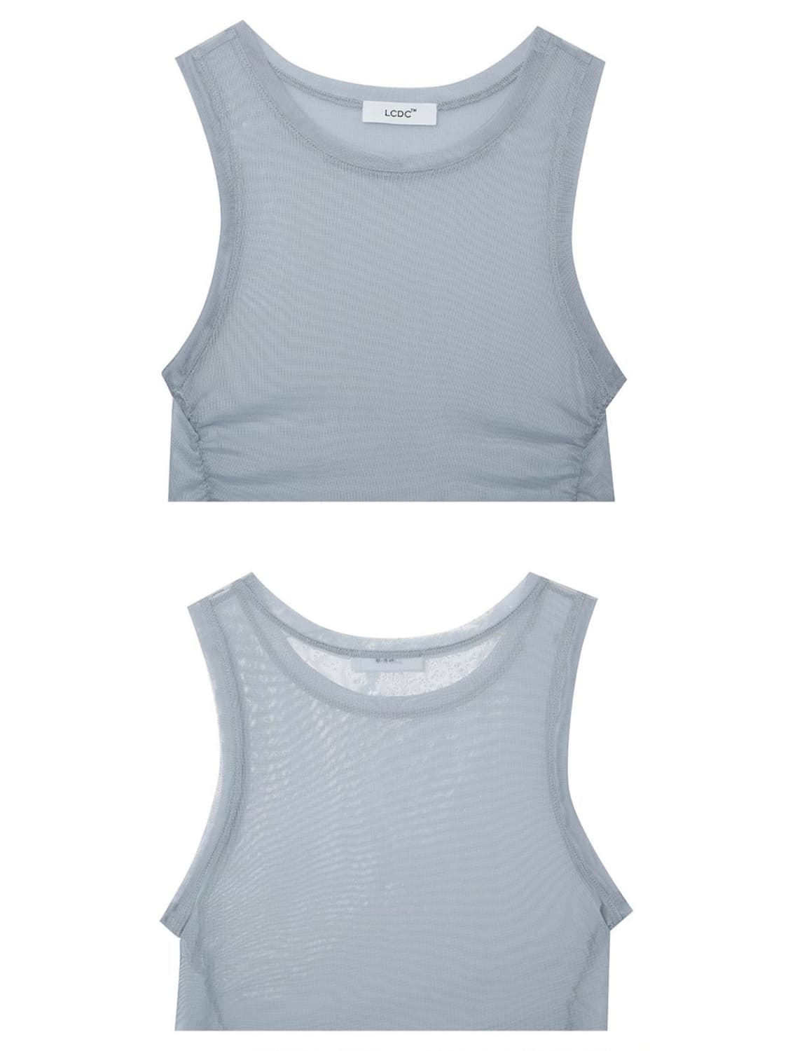 (새상품) LCDC MESH FRILL SLEEVELESS TOP 상품이미지8