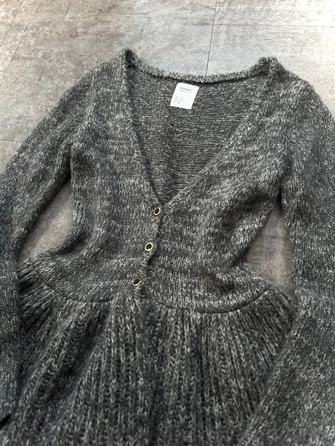 울 블렌디드 니트 가디건 상품이미지4