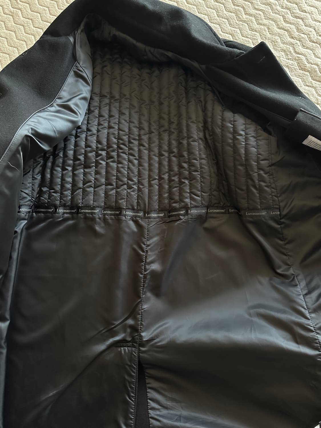 [L] 라퍼지스토어 발마칸 코트 블랙 상품이미지6