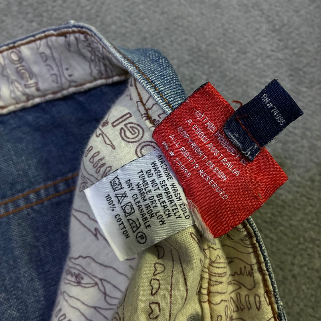 쿠지 사이드라인 오드스쿨 베기핏 데님팬츠 32 상품이미지6