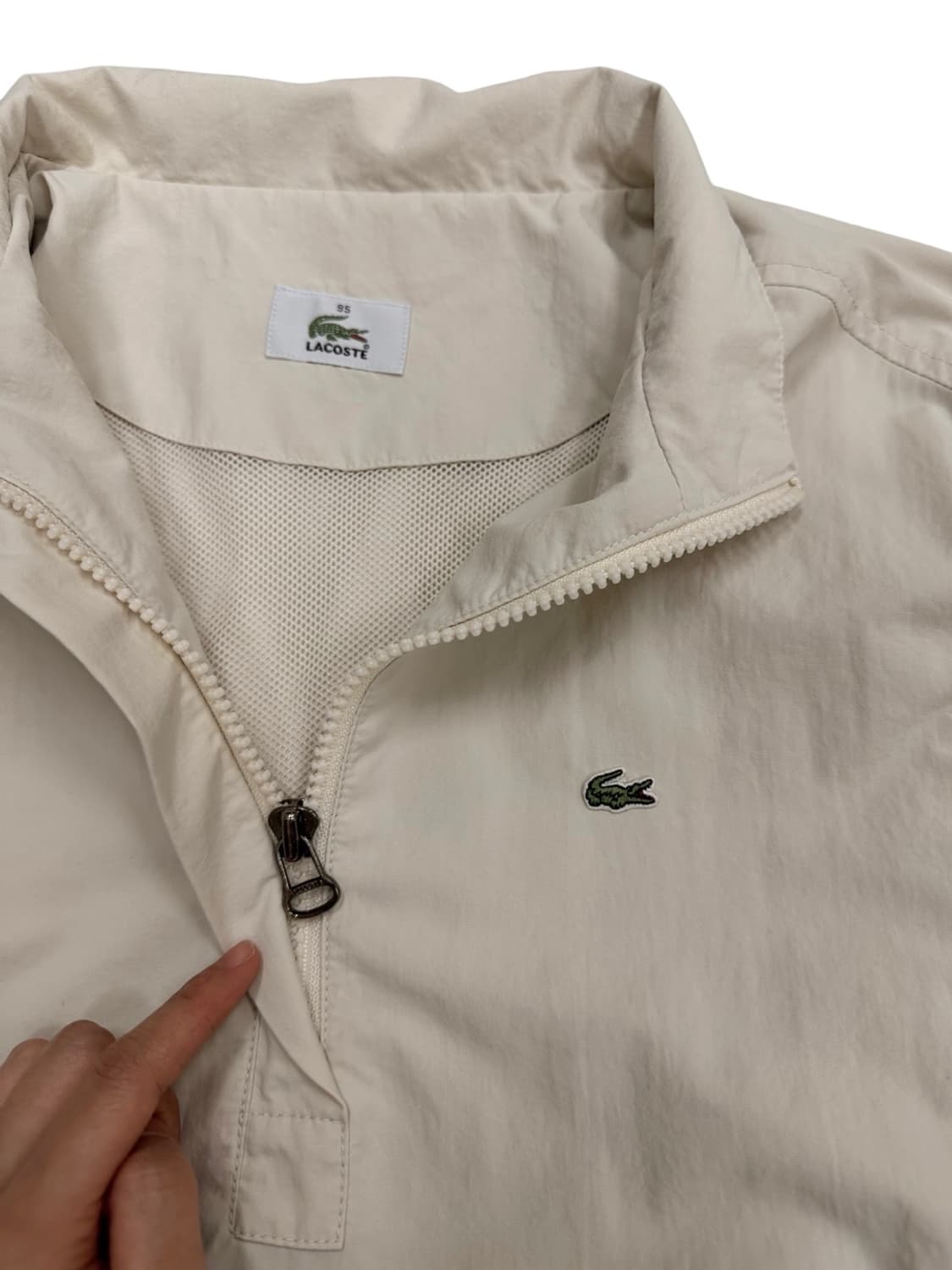 라코스테 나일론 아노락 아이보리 (M)  상품이미지4