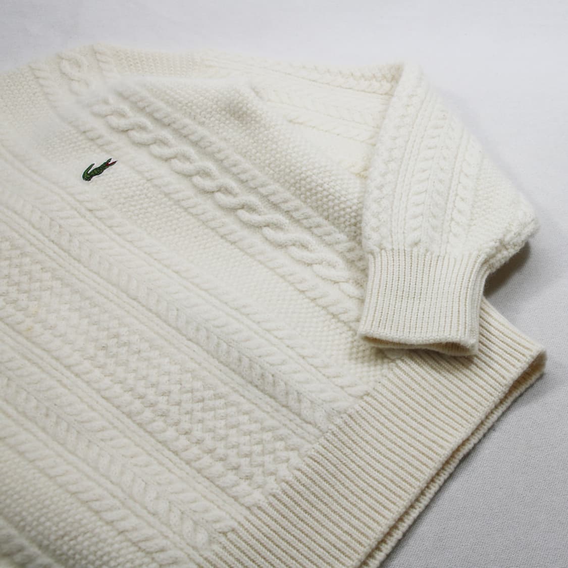 (착용컷) 라코스테 울 피셔맨 니트 (남성용 100) 상품이미지8