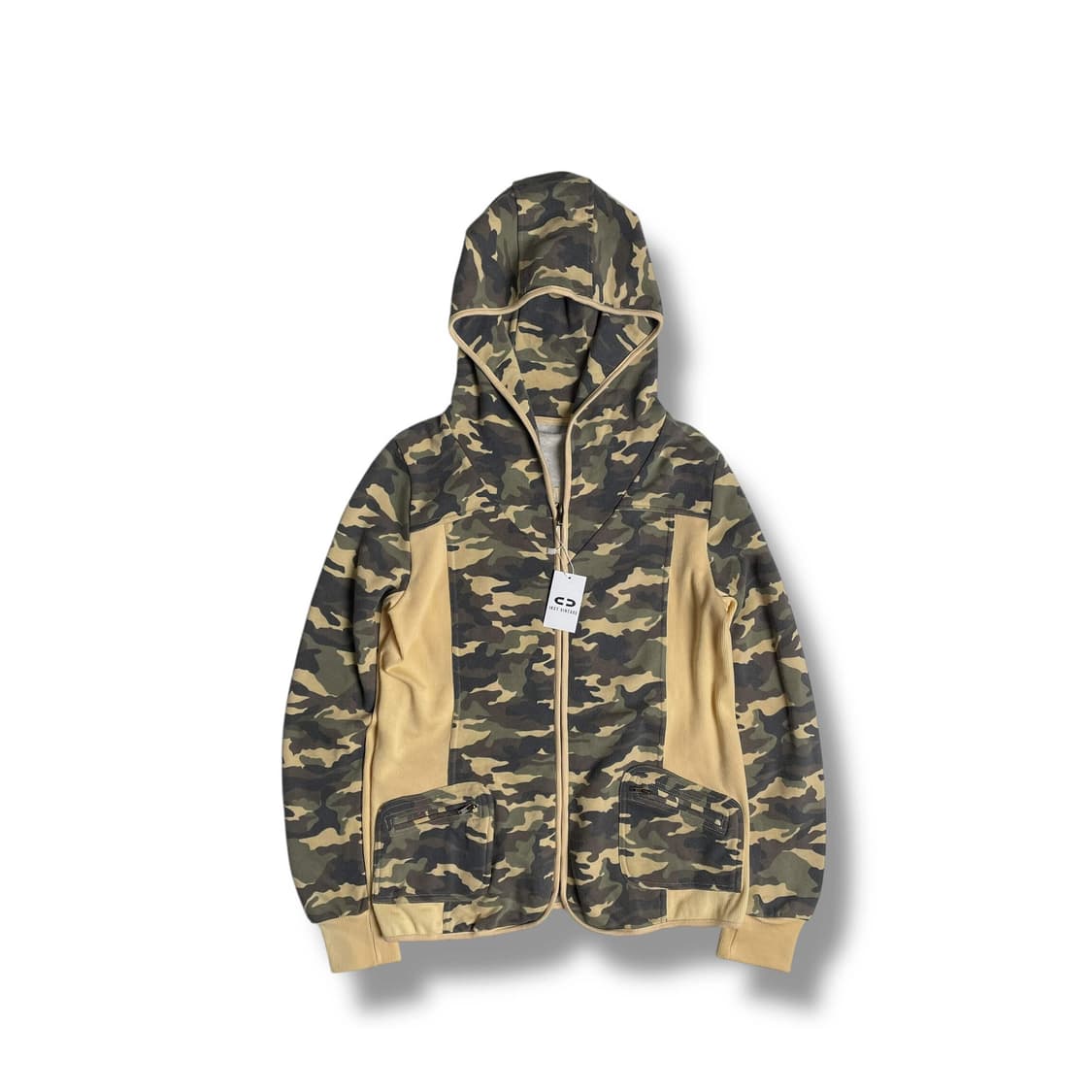 밀리터리 패턴 포켓 포인트 집업 후드 상품이미지1