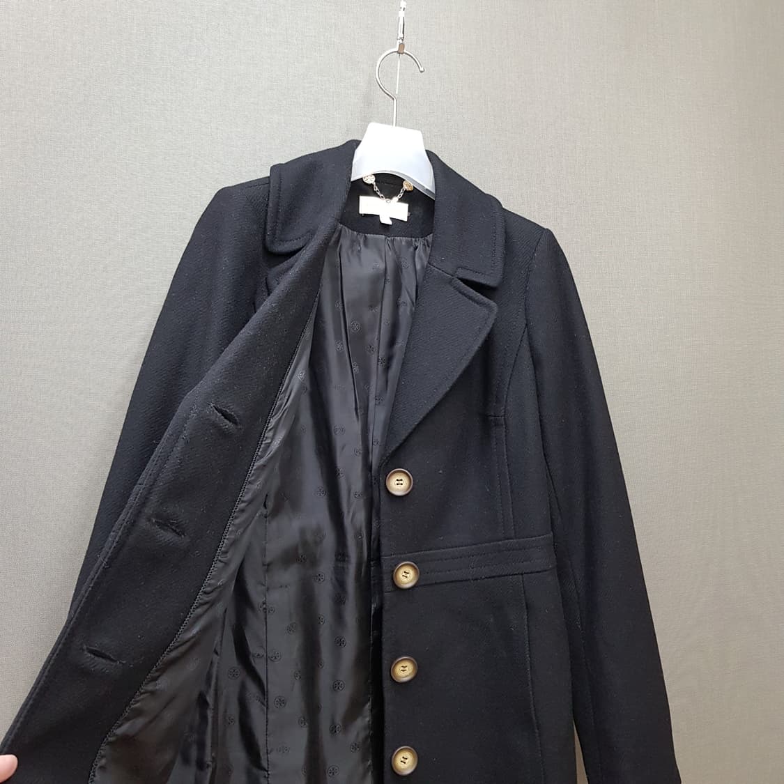 토리버치 클래식 울 블렌드 버튼 코트 S사이즈 상품이미지2