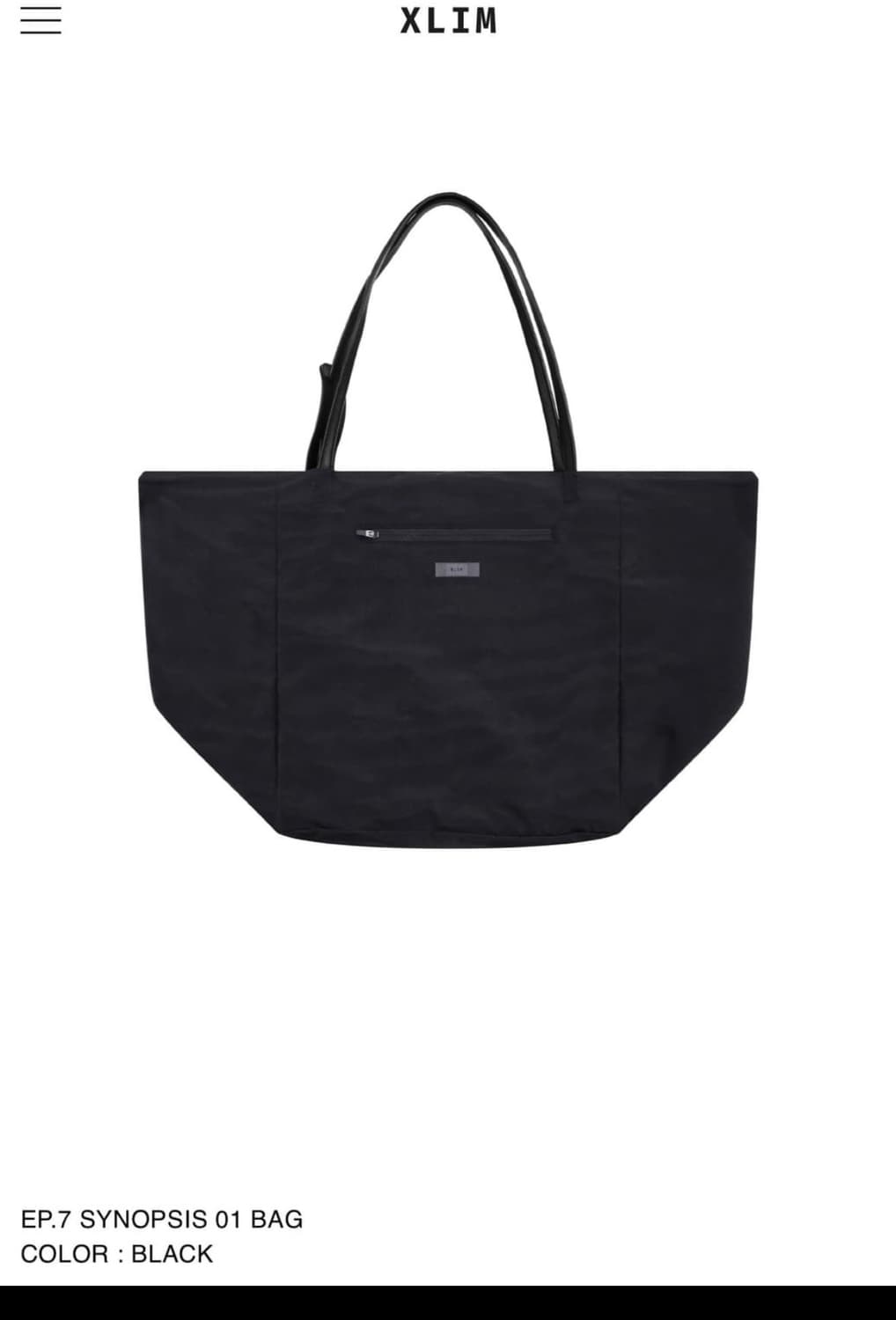 xlim EP.7 SYNOPSIS 01 BAG 엑슬림 가방 상품이미지1