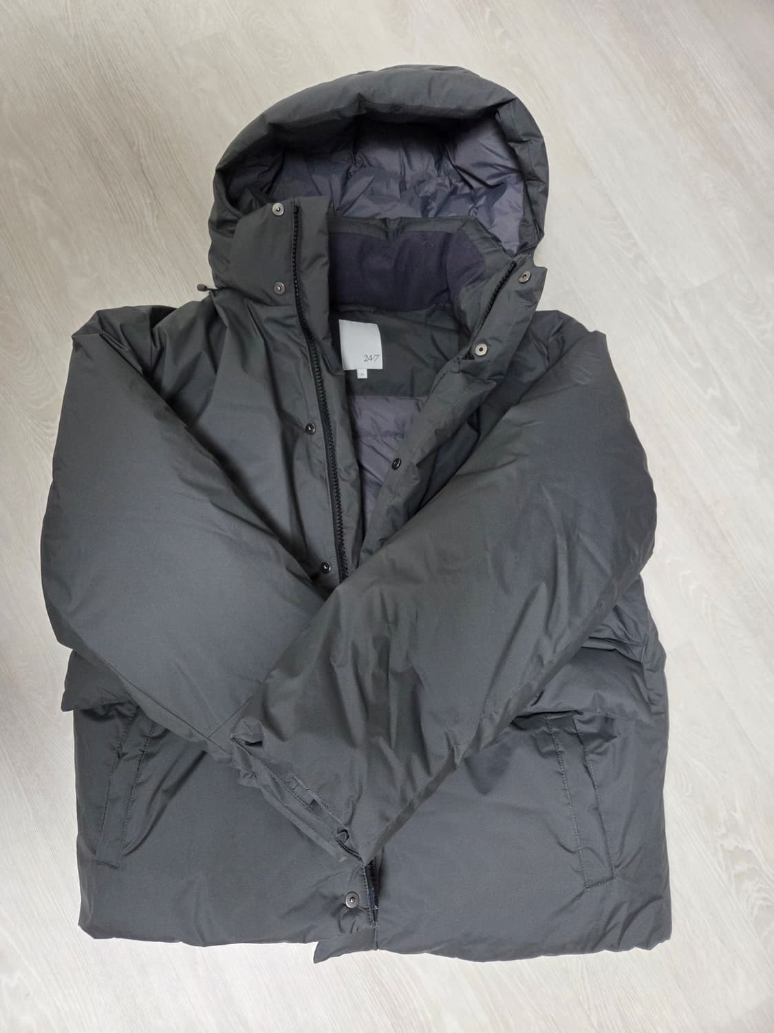 247 TORAY DELFY 구스 다운 파카 그레이 상품이미지2