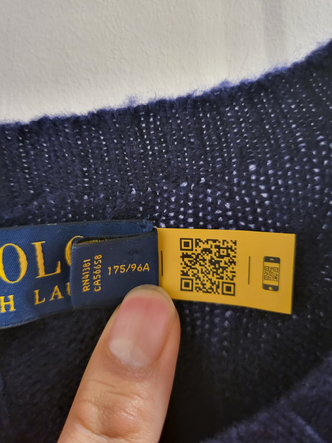 폴로 랄프로렌 네이비 케이블 니트 m 상품이미지5