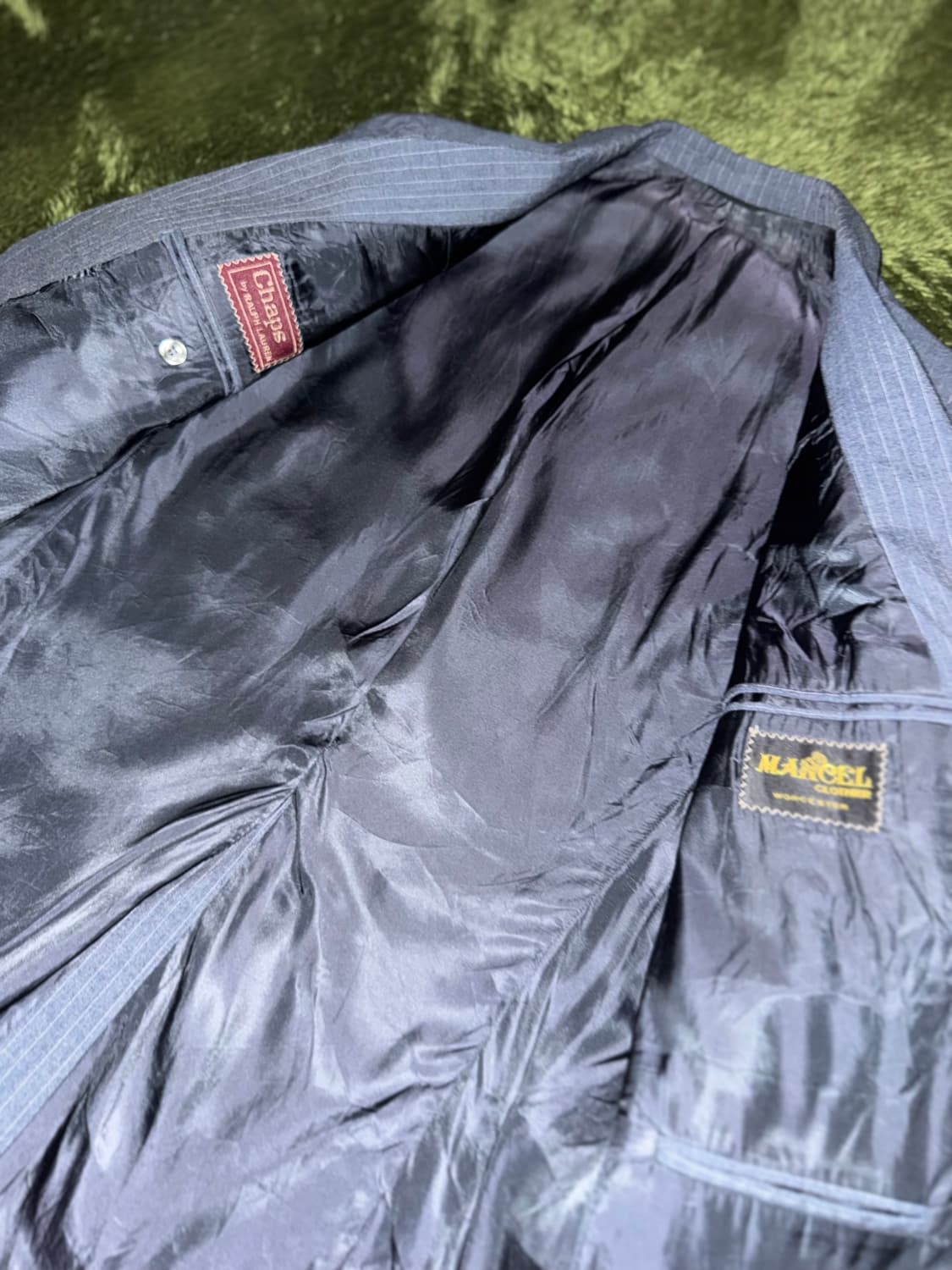 챕스 랄프로렌 테일러 메이드 MADE IN USA 스트라이프 블레이저 상품이미지4