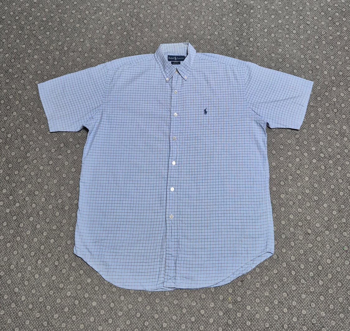 [M] 폴로 박스핏 블레이크 스카이블루 체크 -500 상품이미지1