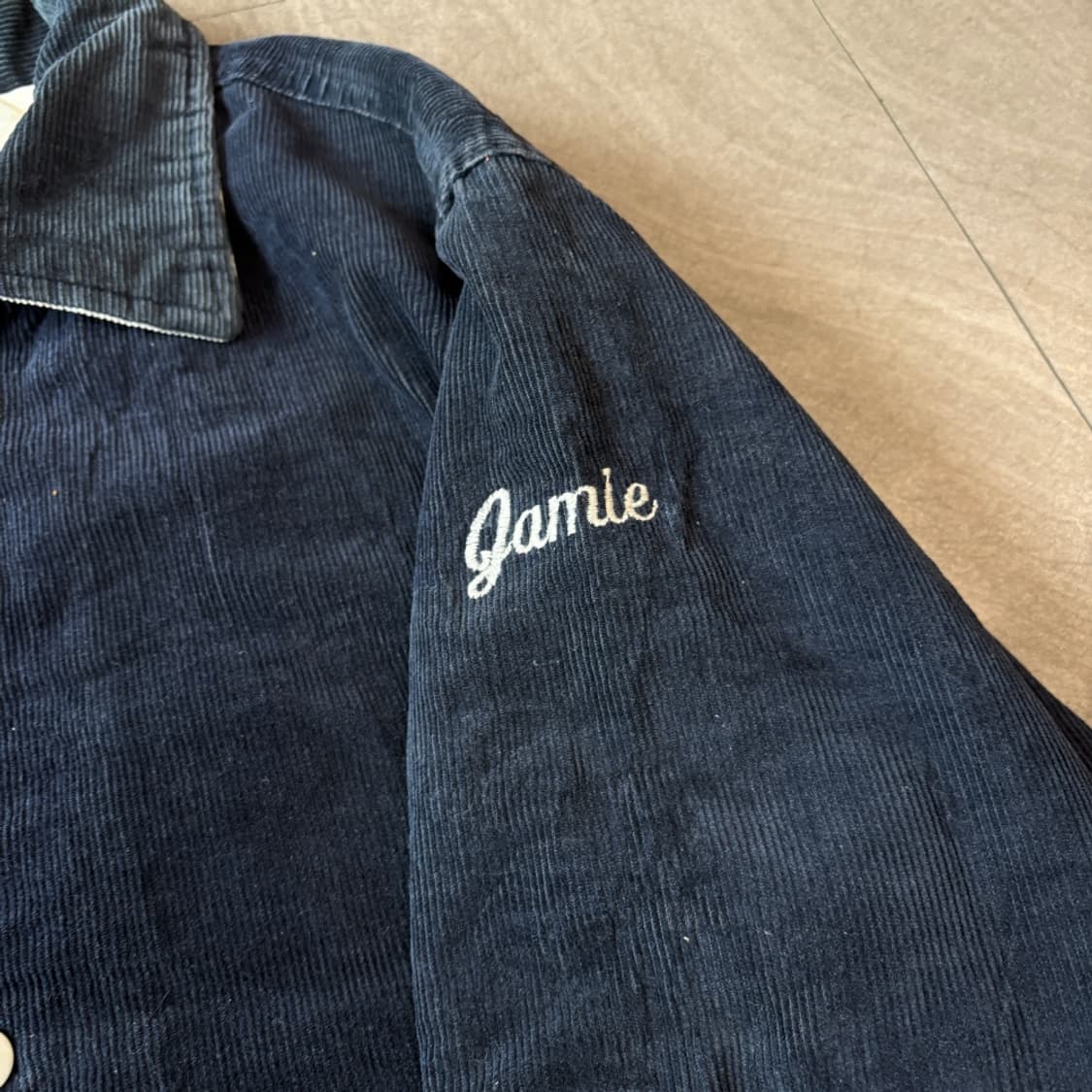 90s Rennoc Navy corduroy jacket 상품이미지6