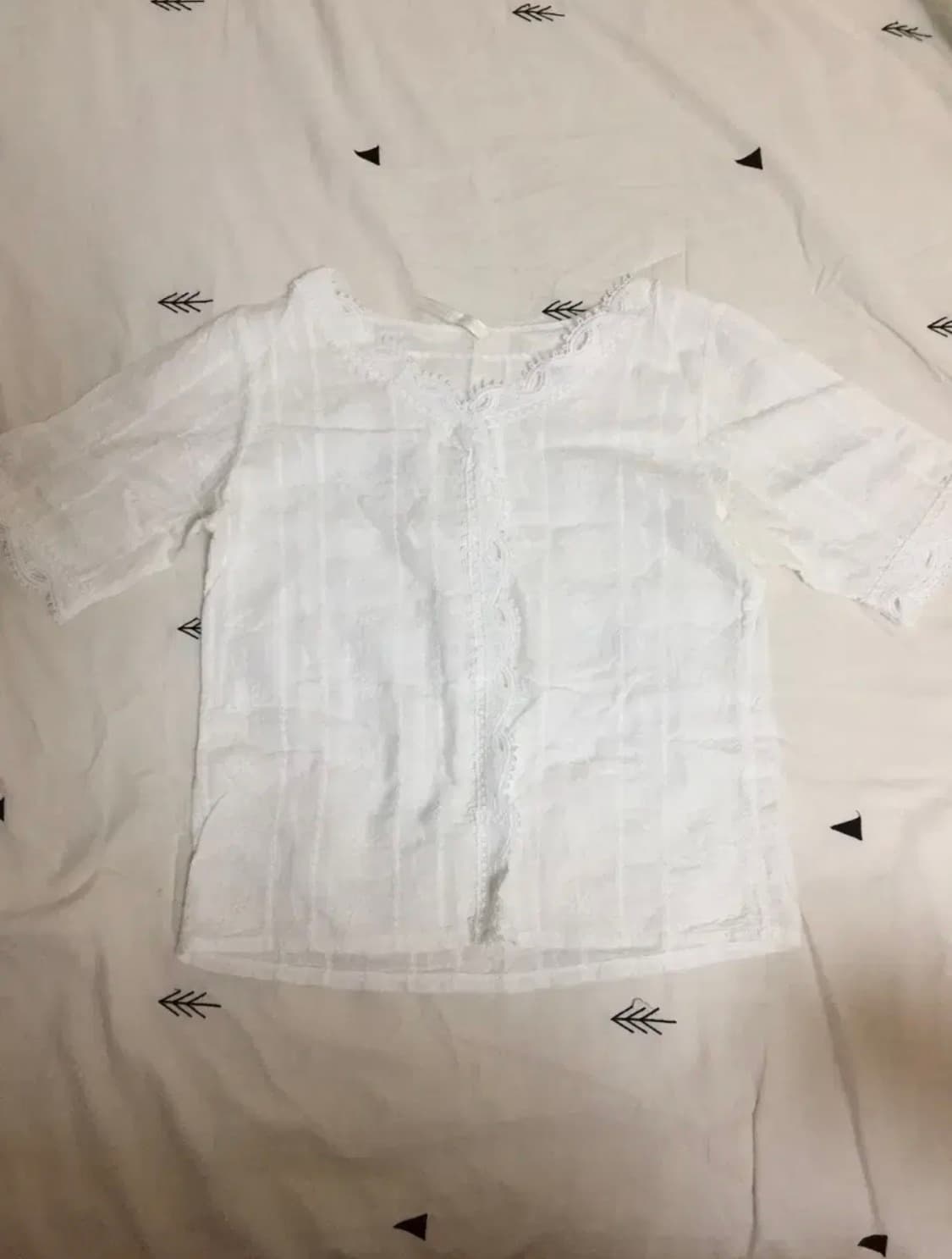 모리걸 하구미 레이스 블라우스 상품이미지1