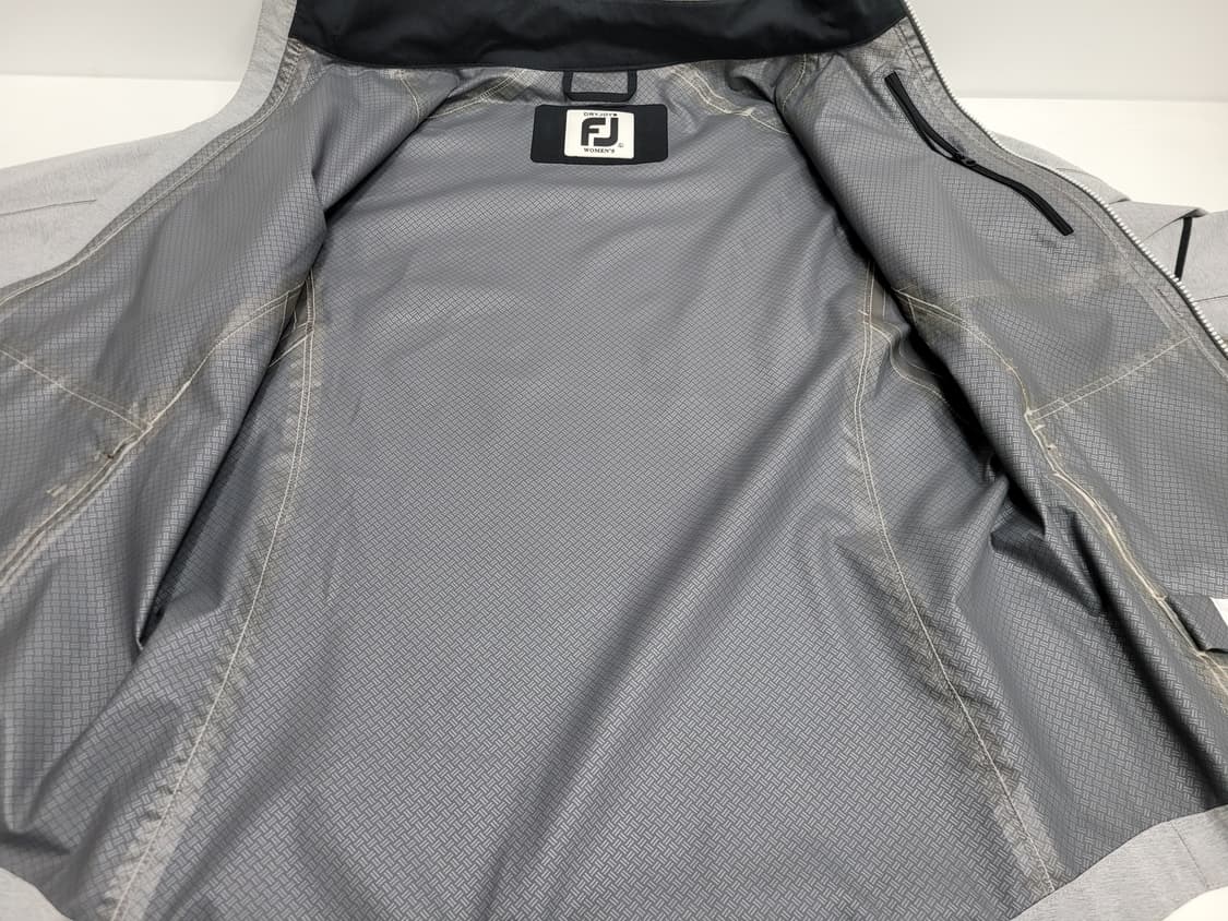 FOOTJOY 드라이조이 하이드로라이트 레인 자켓 / 여 L 그레이 블랙 상품이미지6