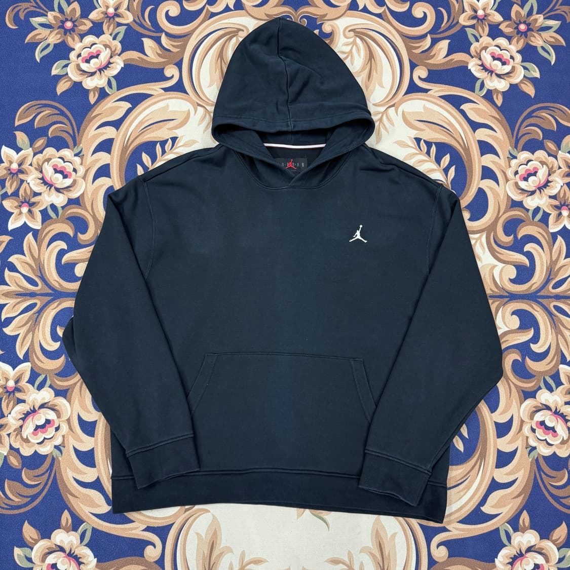 (3XL)나이키 Nike 조던 베이직로고 후드티셔츠(블랙,빅사이즈) 상품이미지1