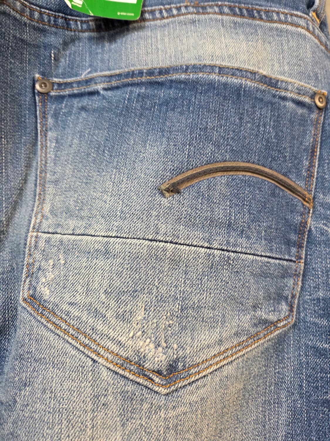 G-STAR 청바지 데님 데미지 워싱진(W33/L32) 상품이미지8