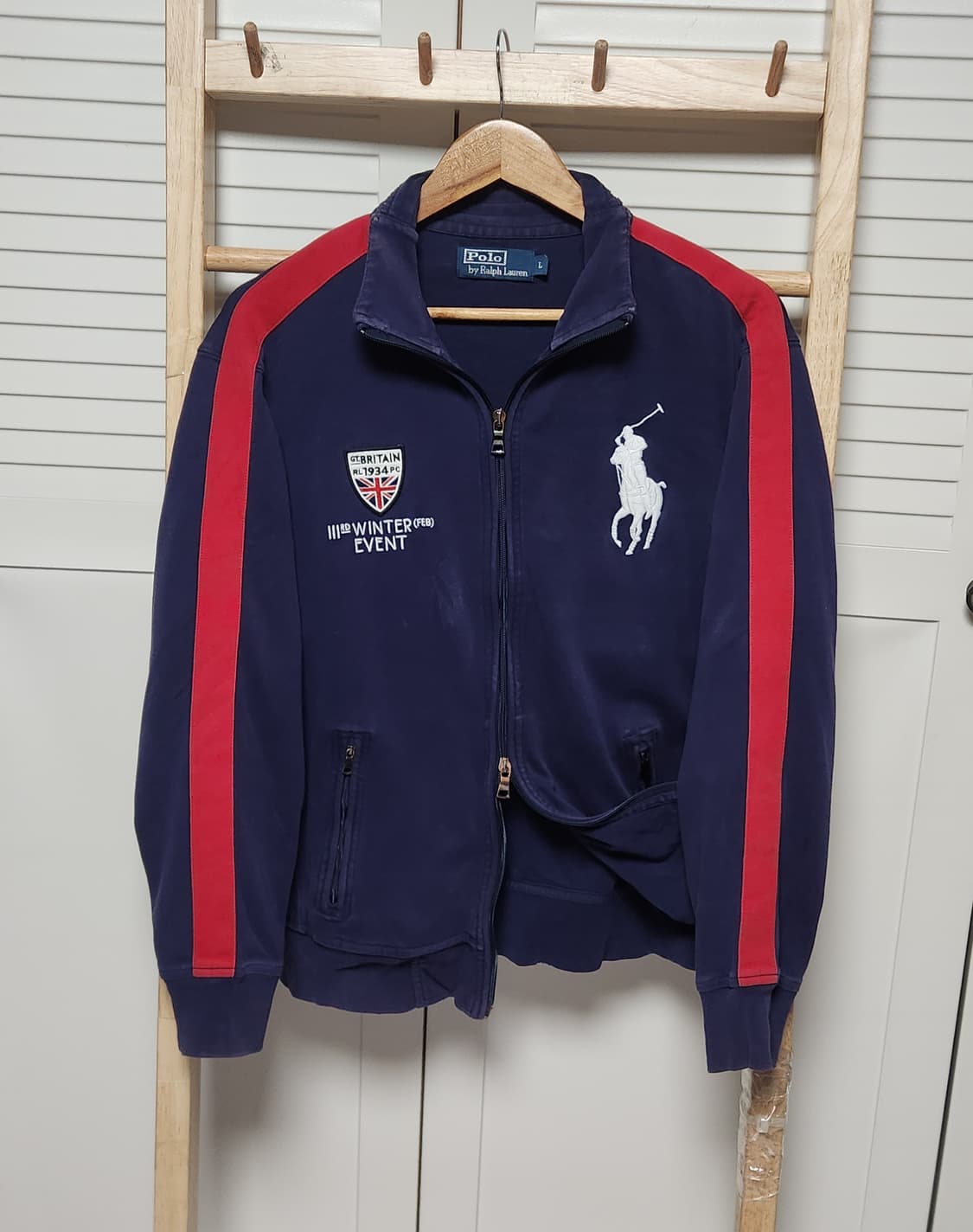 폴로 랄프로렌 빅포니 잉글랜드 코튼 사이드라인 집업 자켓 상품이미지1