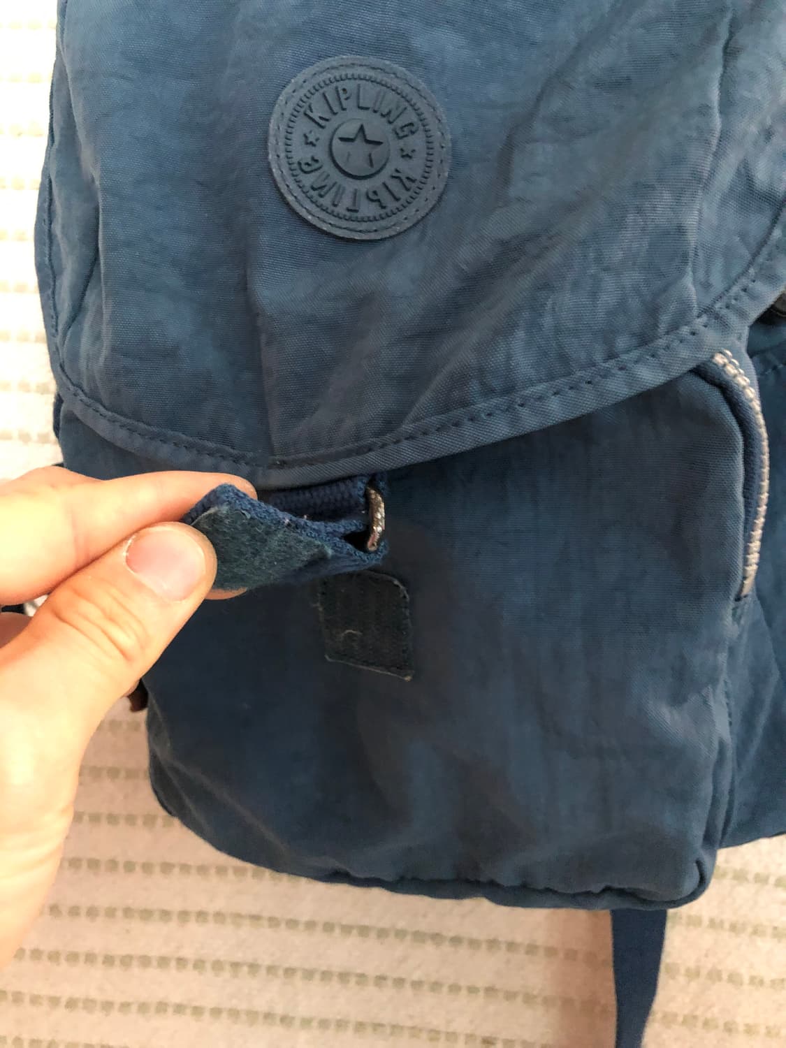 키플링 Y2K 스몰 나일론 블루 백팩 상품이미지6