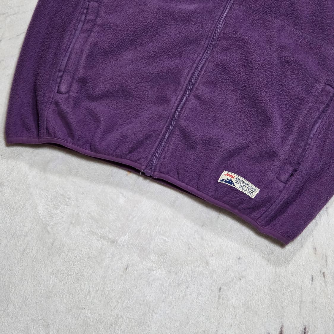 지프 퍼플 후리스 베스트 상품이미지3