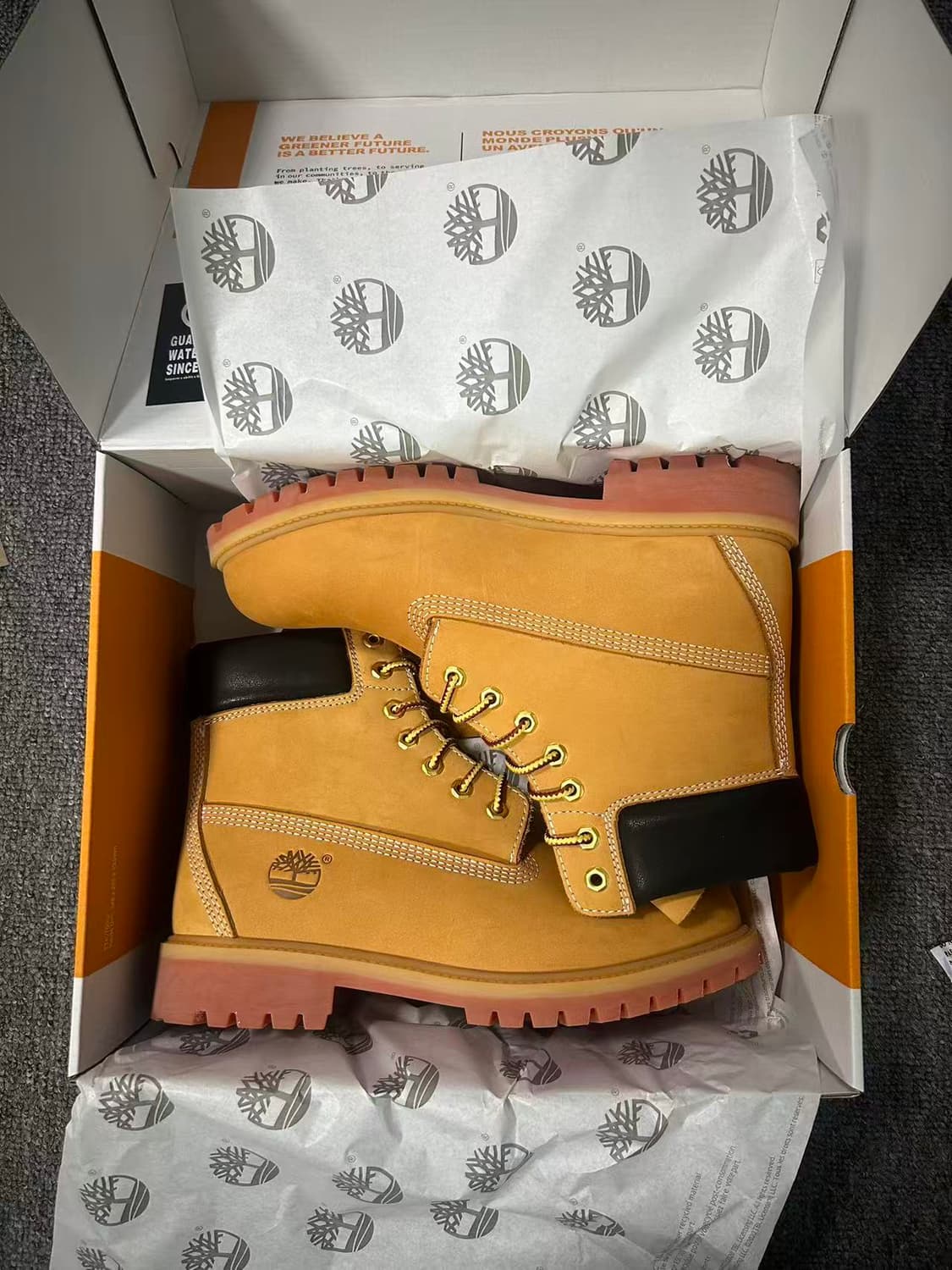 팀버랜드 프리미엄 6인치 워터프루프 부츠 위트 누벅 270mm 상품이미지2