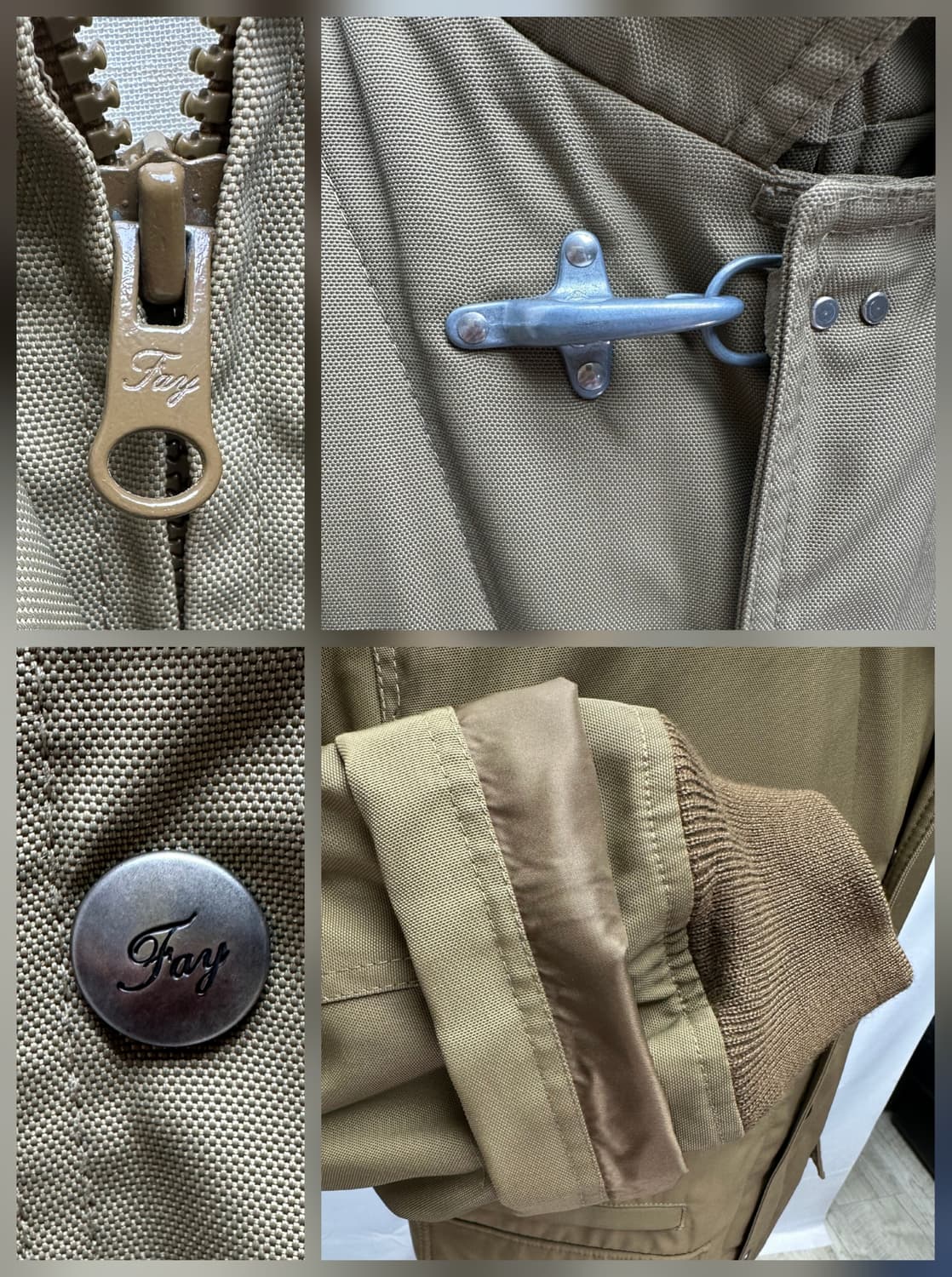 FAY 간치니 버클 레이어드 코트 XL(110) 판매 상품이미지6