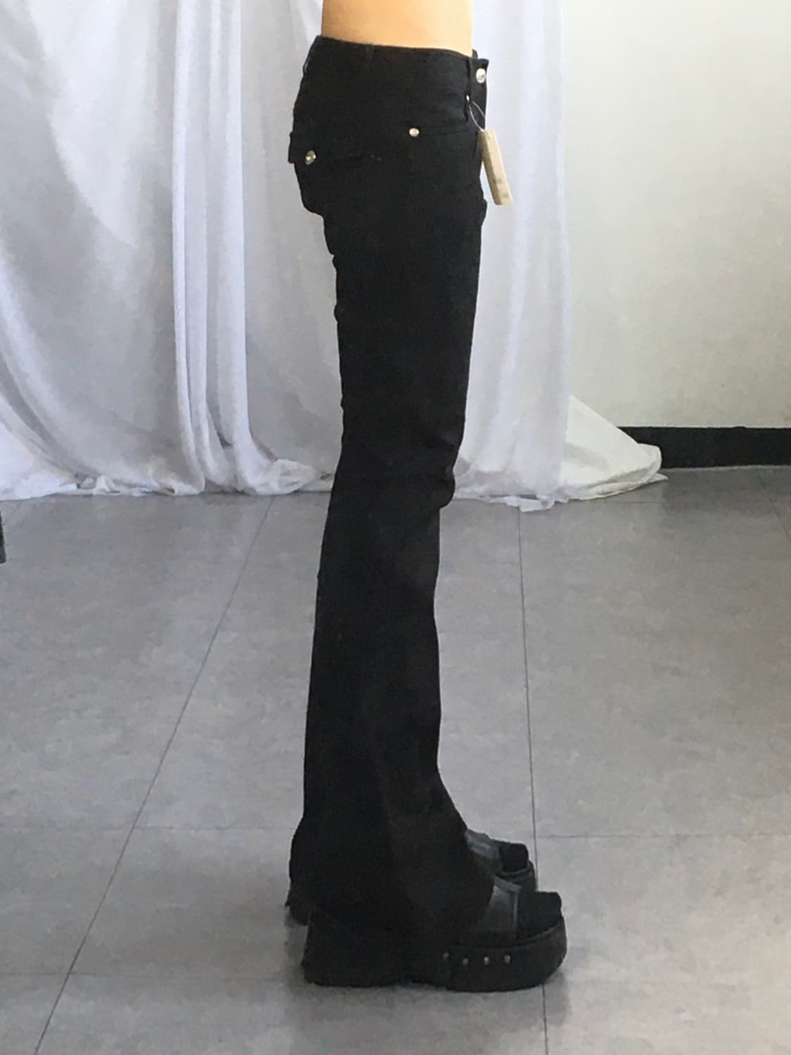 Black slim fit pants 상품이미지8