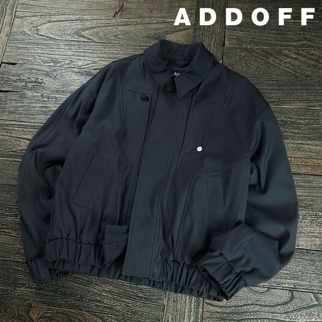 [애드오프] 프라그먼트 점퍼 블루종 자켓 챠콜 M19932 상품이미지1