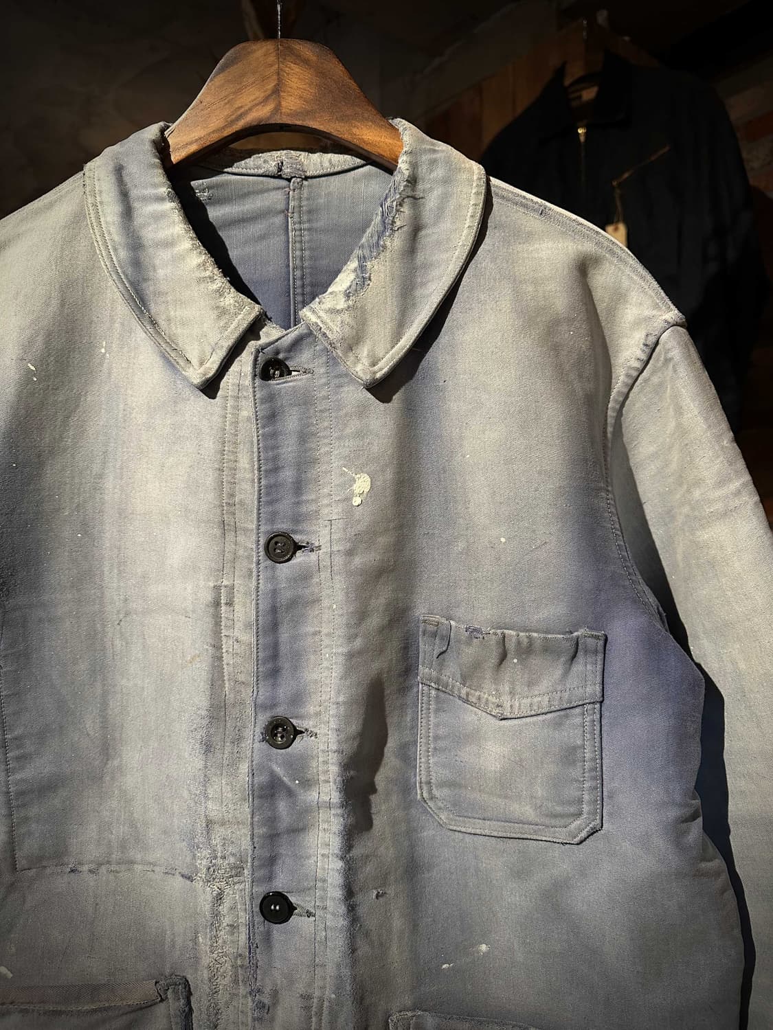 50s French Moleskin Work Jacket 상품이미지2