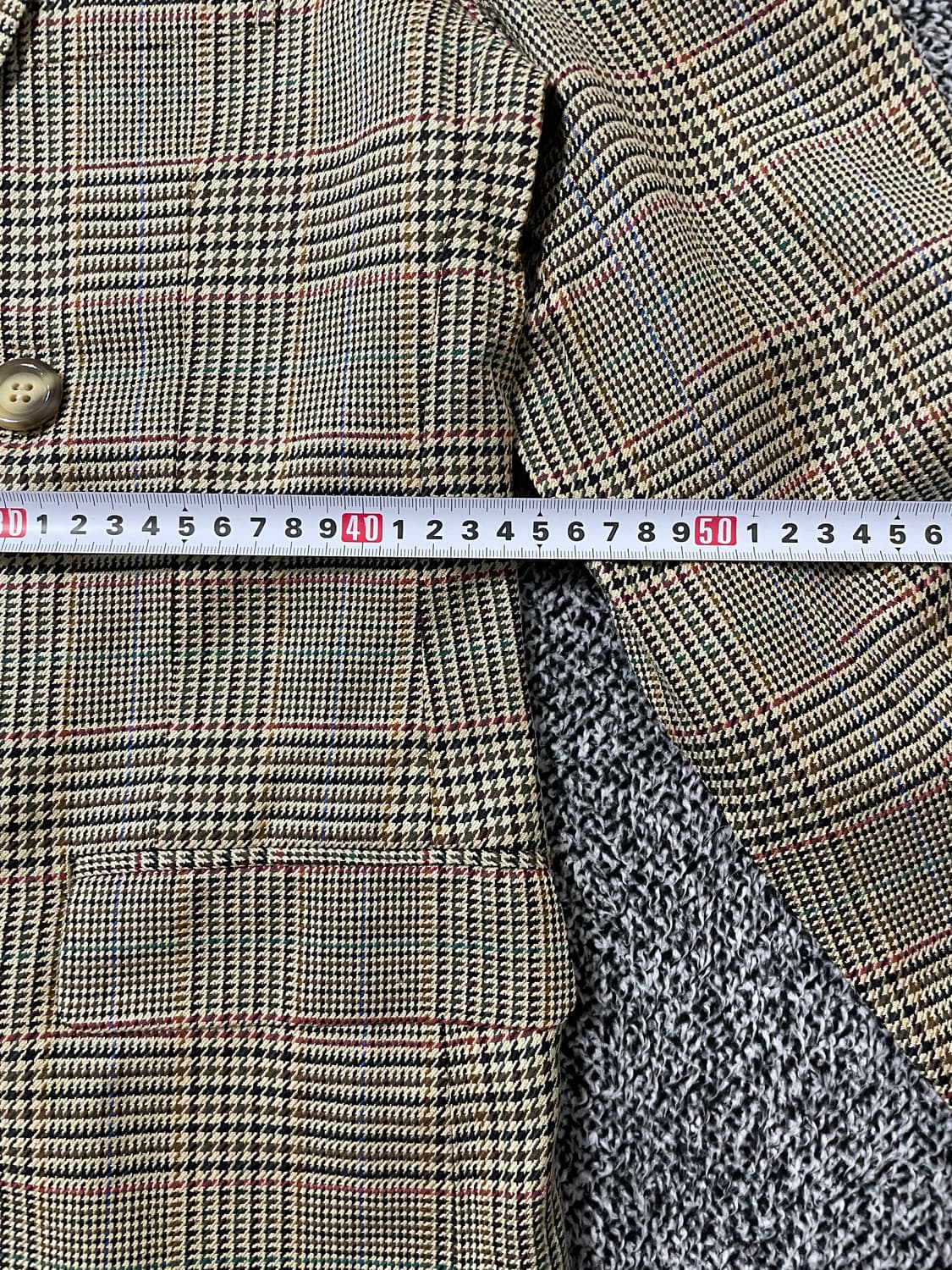 빈티지9. 일본빈티지 버버리 빈티지 트위드 더블 체크 블레이저 자켓 상품이미지4