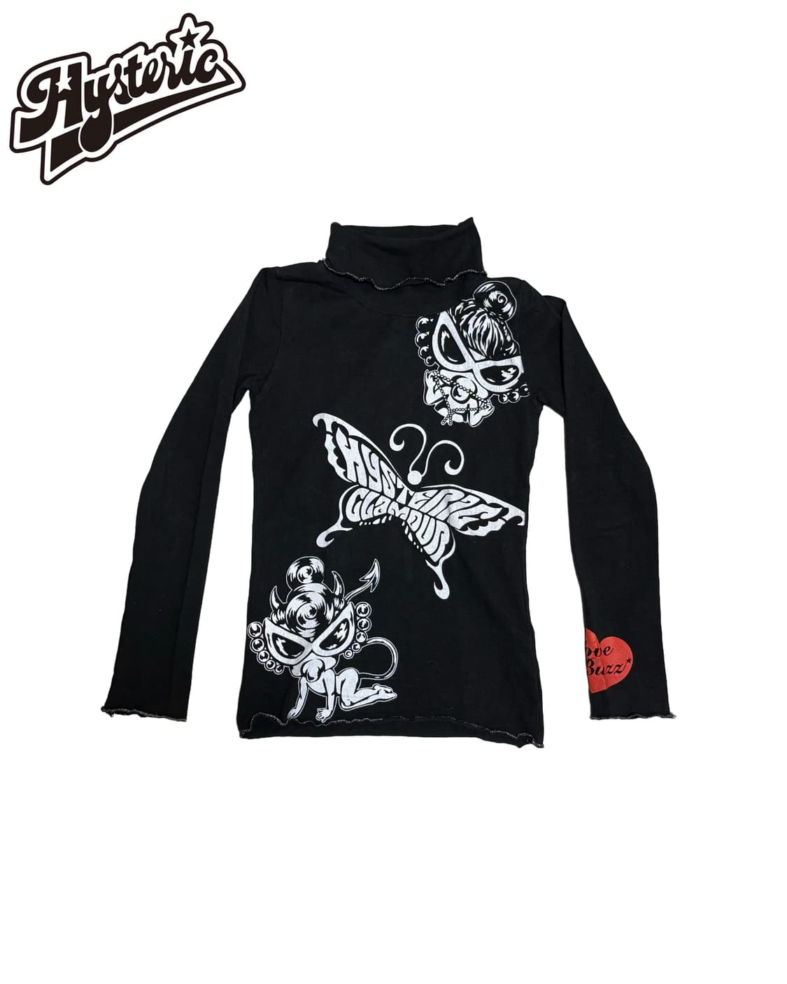 (레어) 히스테릭 글래머 버터플라이 프릴 목폴라 상품이미지1