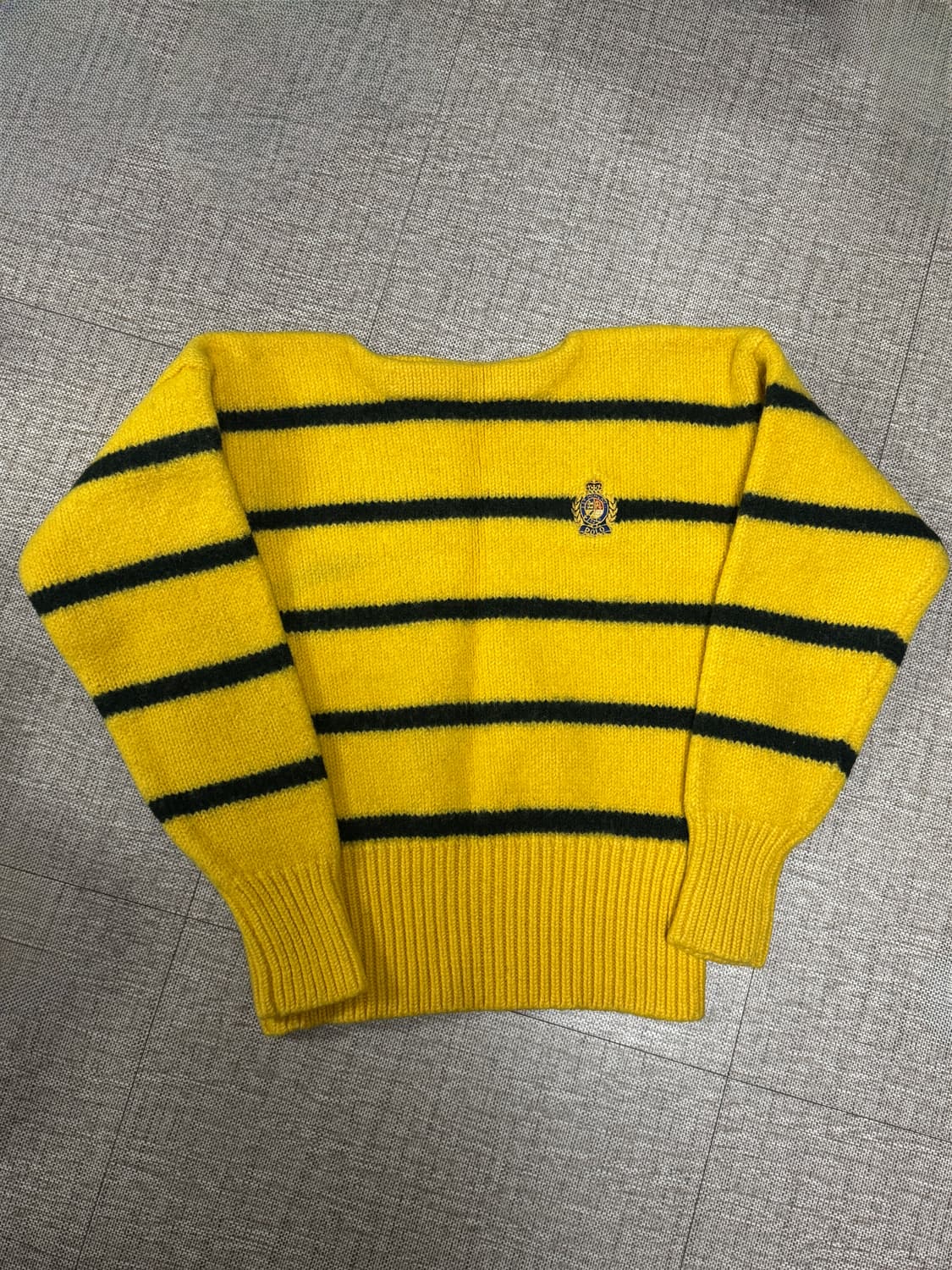 빈티지 폴로 랄프로렌 80s 헤비울 클래식 스트라이프 니트 상품이미지1