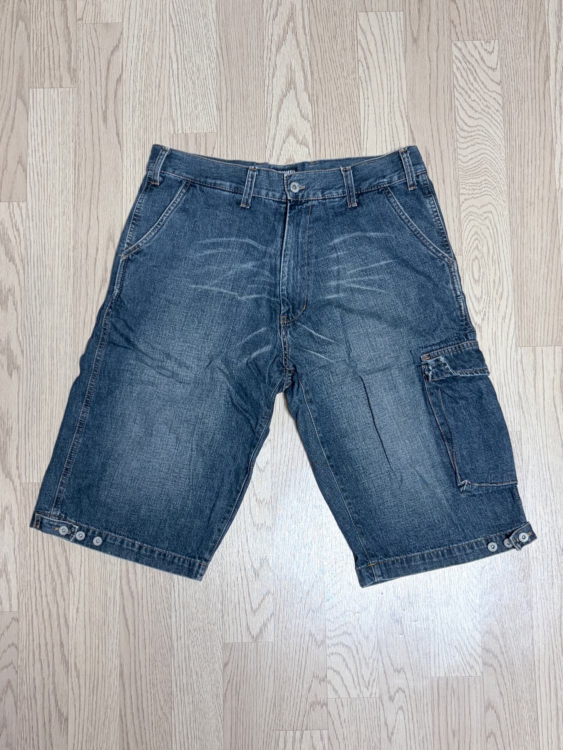 [32] 00년대 올드 스투시 워크기어 데님 워크 쇼츠 상품이미지1