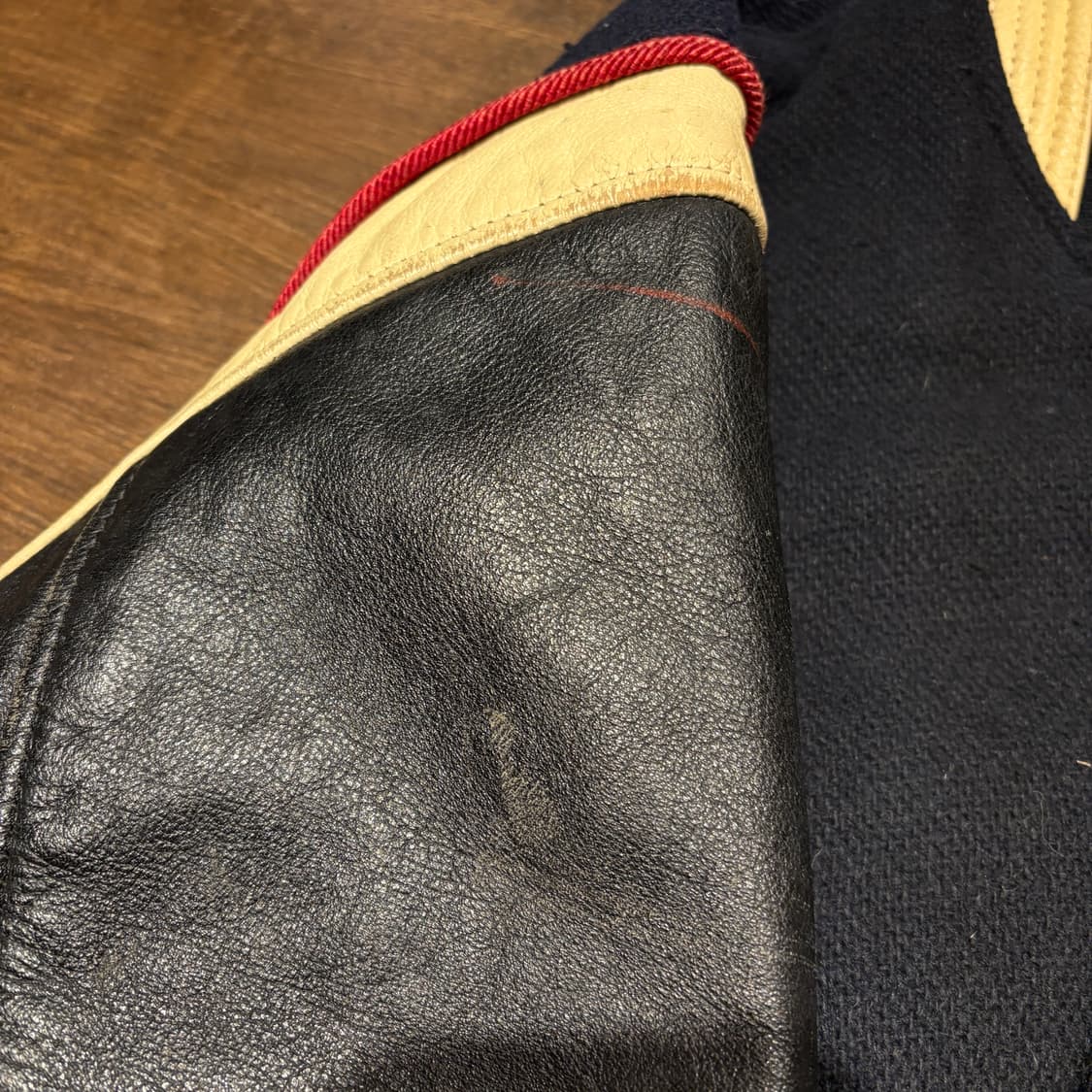 할리데이비슨 50주년 울, 레더 바시티 자켓 상품이미지10