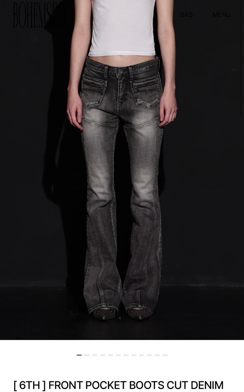 보헤미안서울 FRONT POCKET BOOTS CUT DENIM PANT 상품이미지1