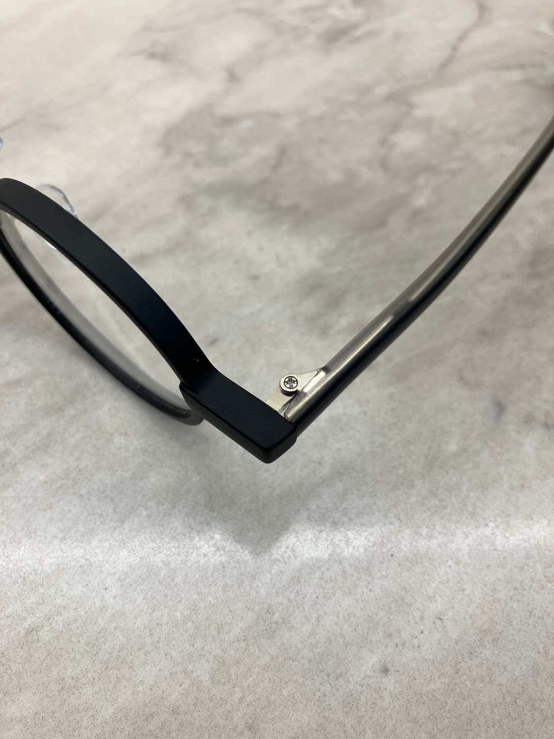 B58 HL 무광 블랙 라운드 뿔테 안경7671 상품이미지2