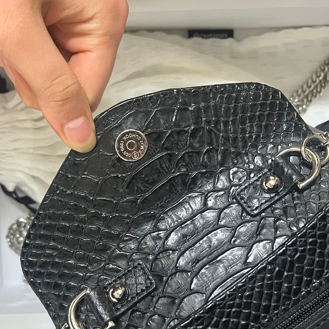 쓰리타임즈 미니 문 백 블랙 상품이미지4