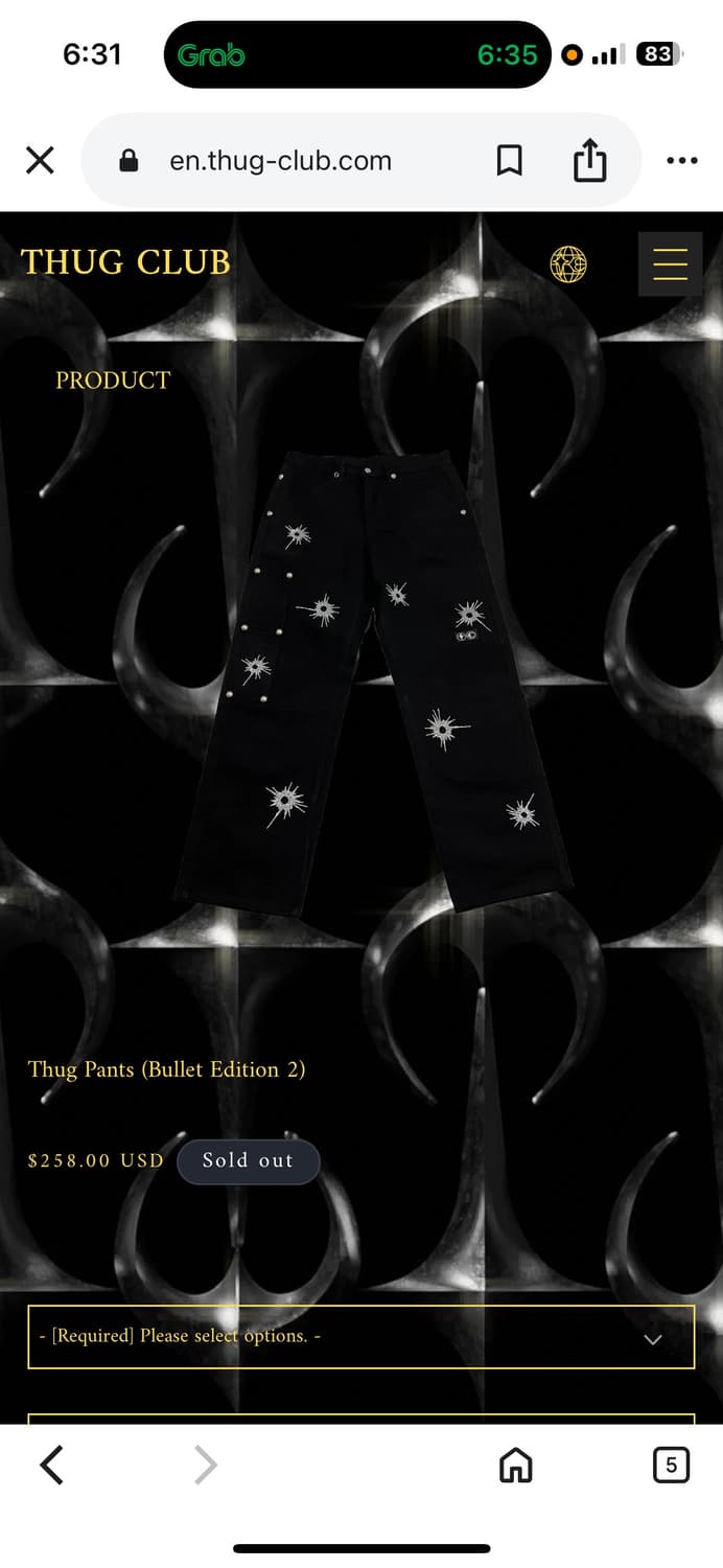 Thug  Club Bullet Pants  상품이미지1
