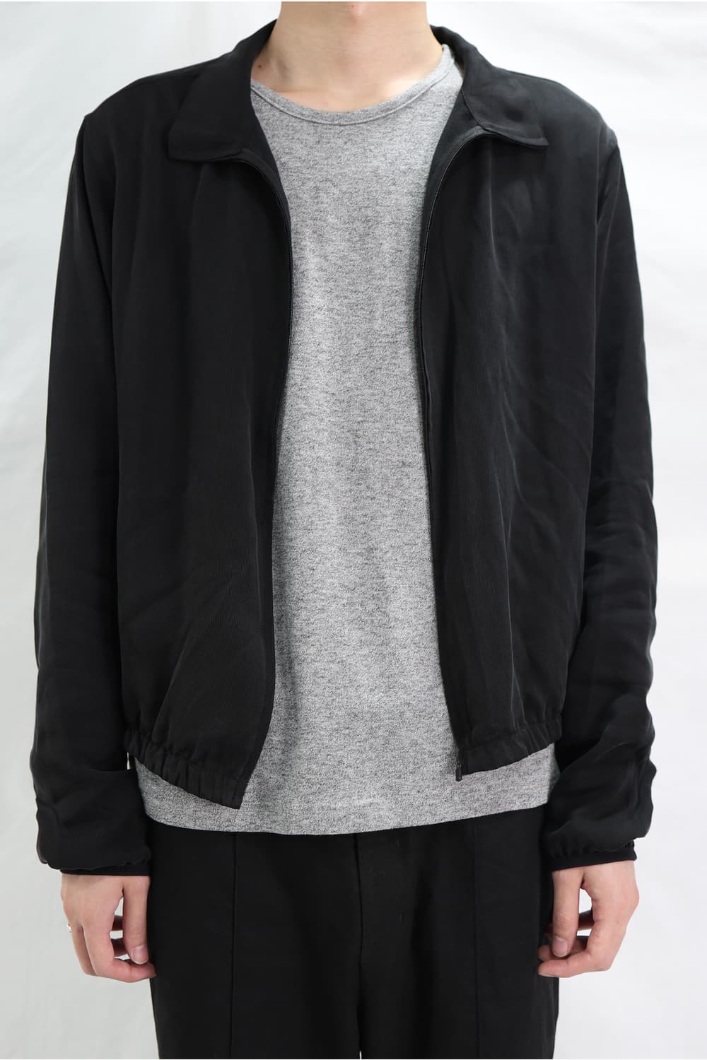 [1] Les Tailored cupra zip-up 블랙 상품이미지1