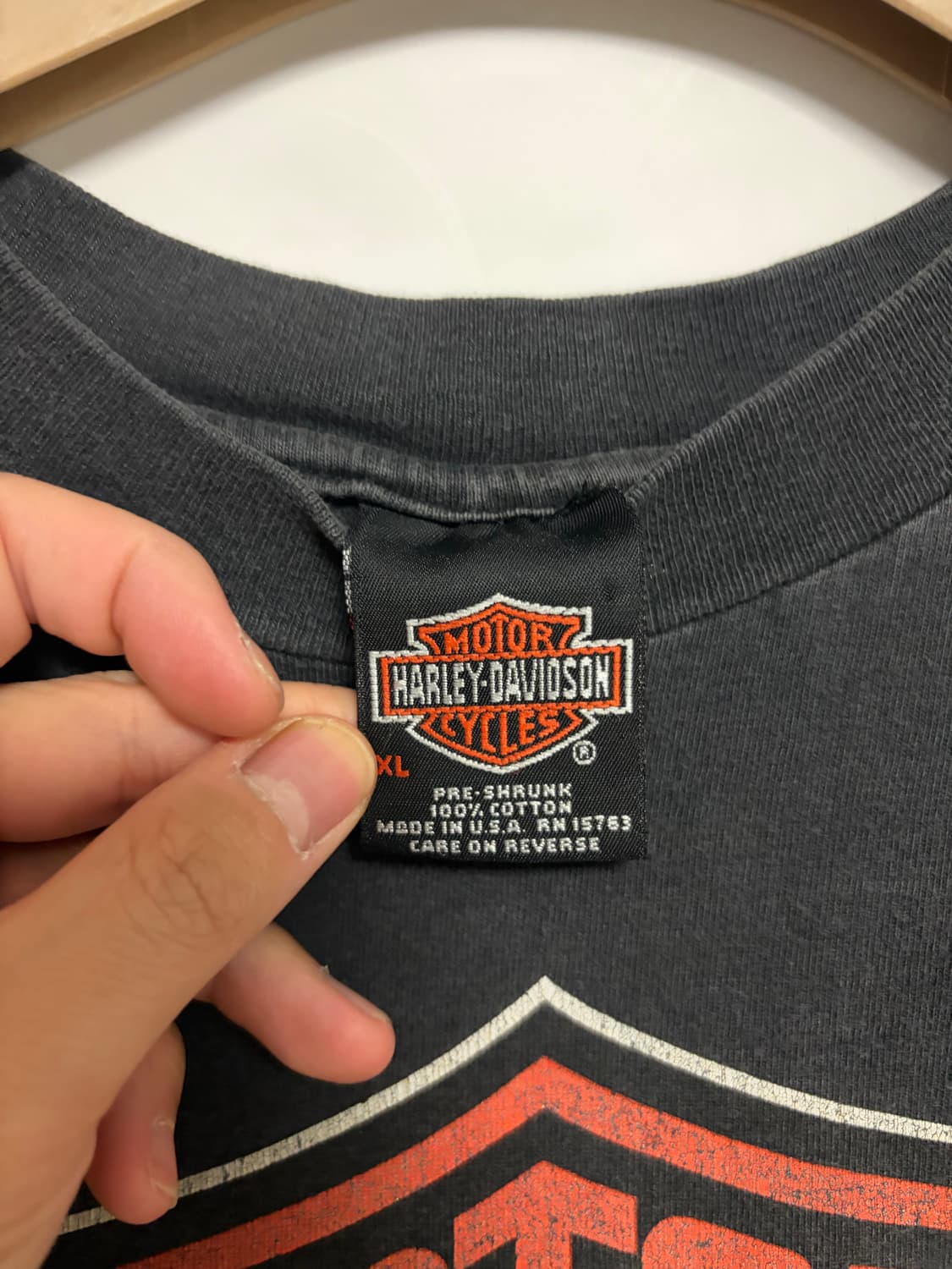 [XL] 빈티지 90s 할리데이비슨 티셔츠 방패로고 made in usa 상품이미지2